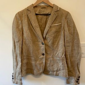 Brunello Cucinelli light brown linen blazer
